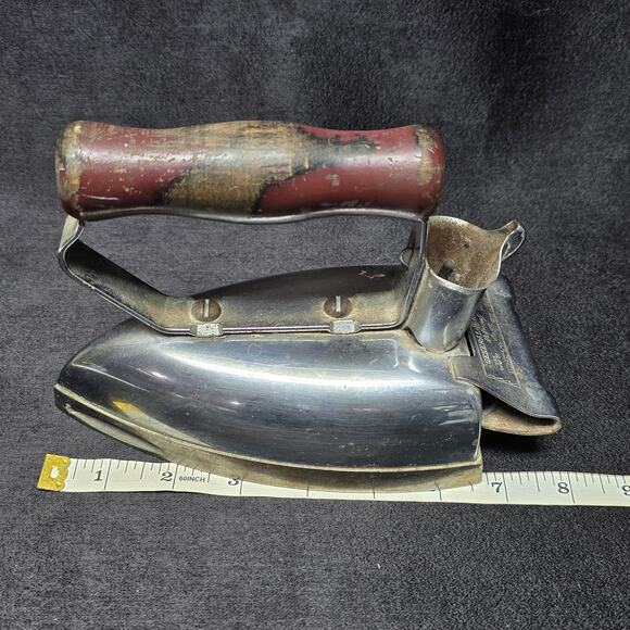 Vintage General Electric Hotpoint Iron GE Wooden Handle - Picture 8 of 11